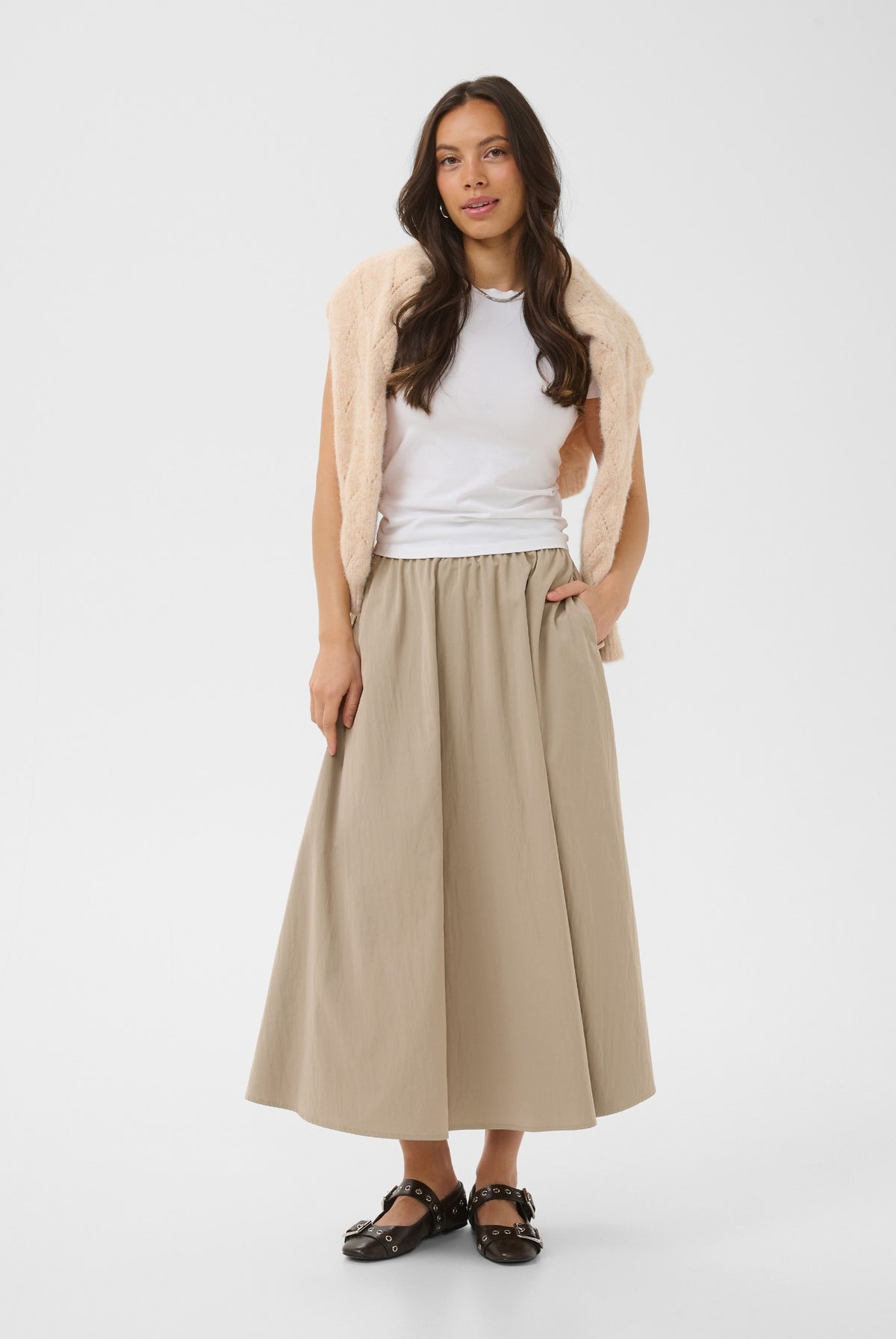 TonjaSZ Skirt Weathered Teak - 171112 - 30515483