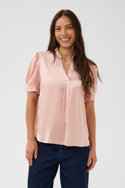 PananSZ SS Blouse Ash Rose - 141506 - 30515667 Thumbnail