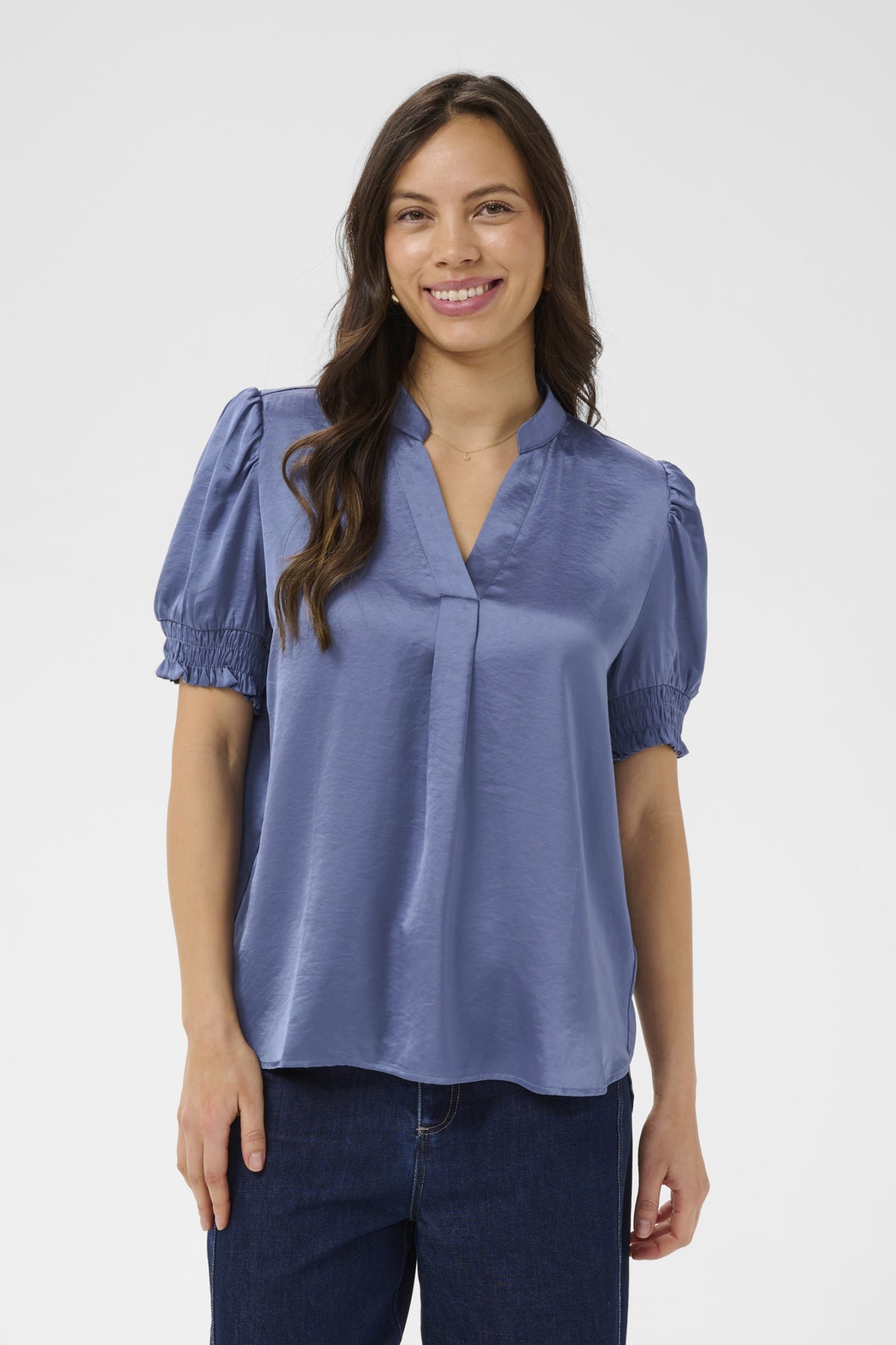 PananSZ SS Blouse China Blue - 183918 - 30515667