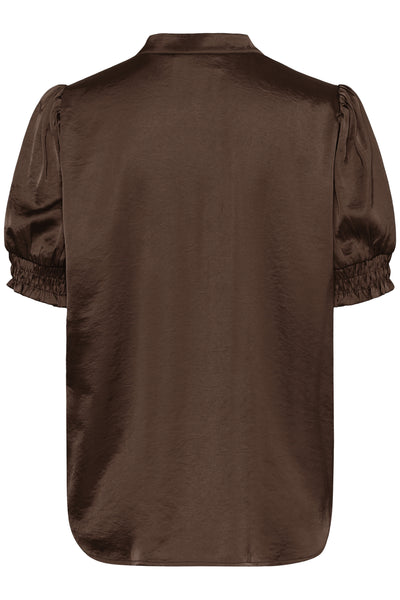 PananSZ SS Blouse Major Brown - 190810 - 30515667 Thumbnail