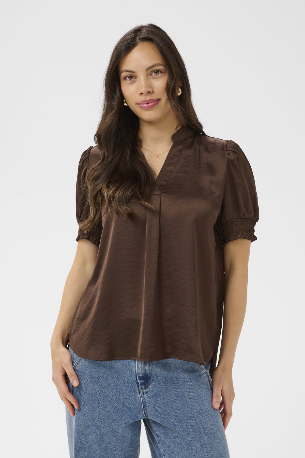 PananSZ SS Blouse Major Brown - 190810 - 30515667