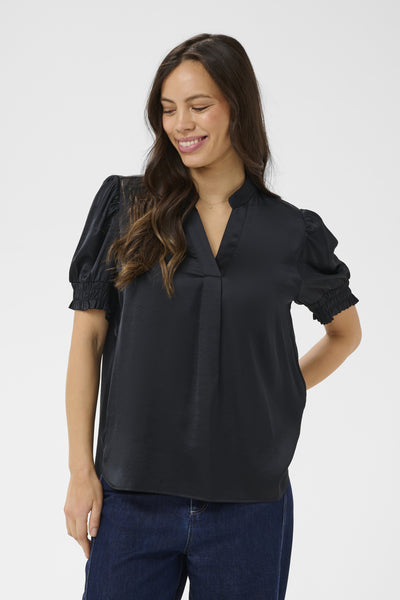 PananSZ SS Blouse Black - 193911 - 30515667 Thumbnail