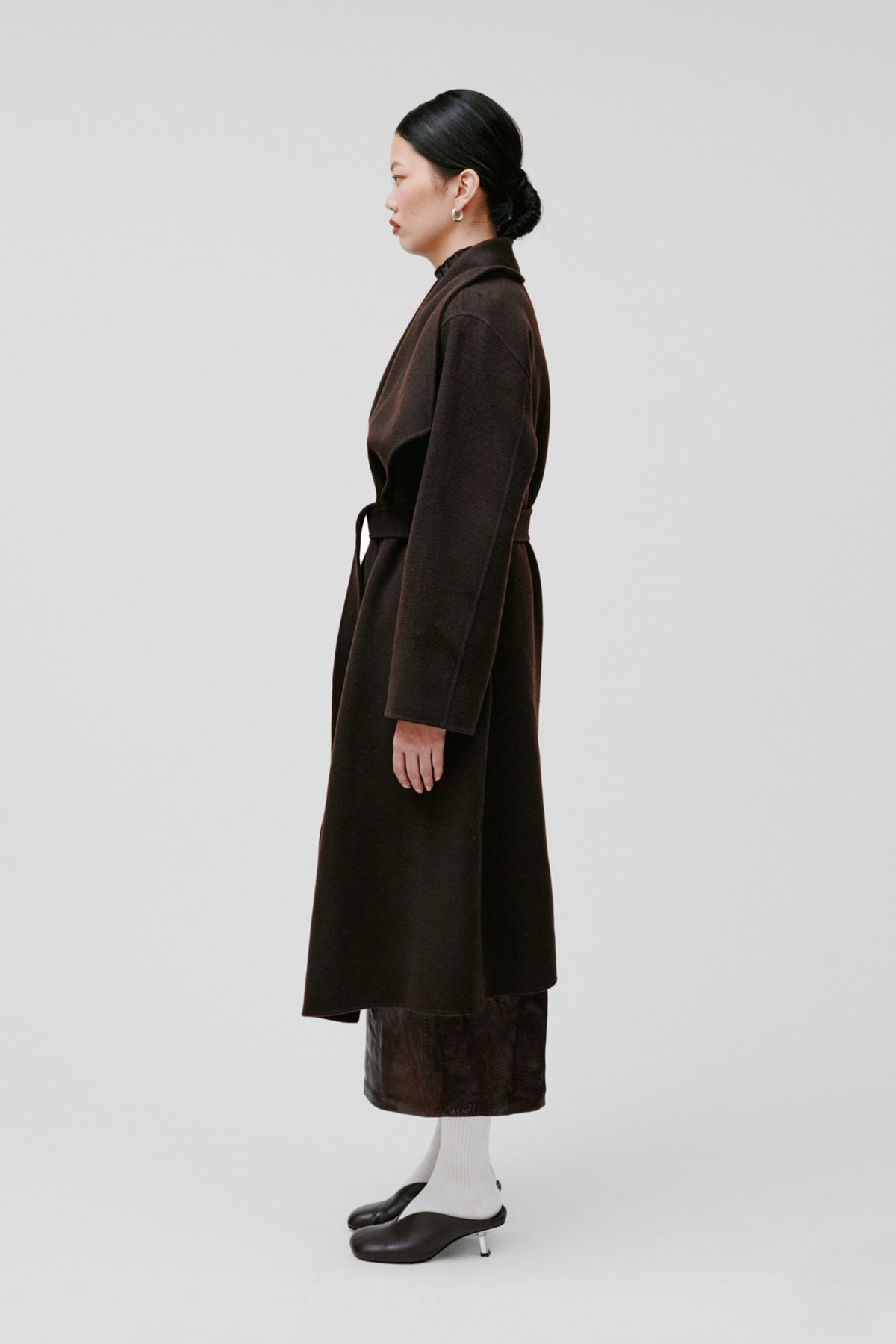 IOCarrieRose Coat BR291 Dark Brown - 30600088