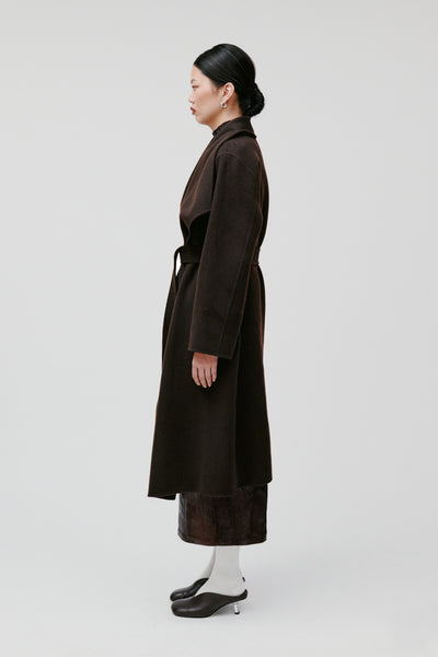 IOCarrieRose Coat BR291 Dark Brown - 30600088 Thumbnail