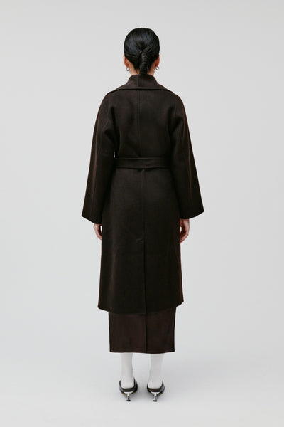 IOCarrieRose Coat BR291 Dark Brown - 30600088 Thumbnail