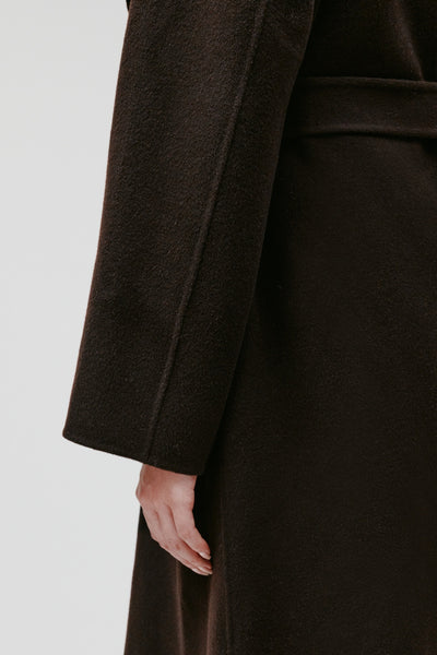 IOCarrieRose Coat BR291 Dark Brown - 30600088 Thumbnail
