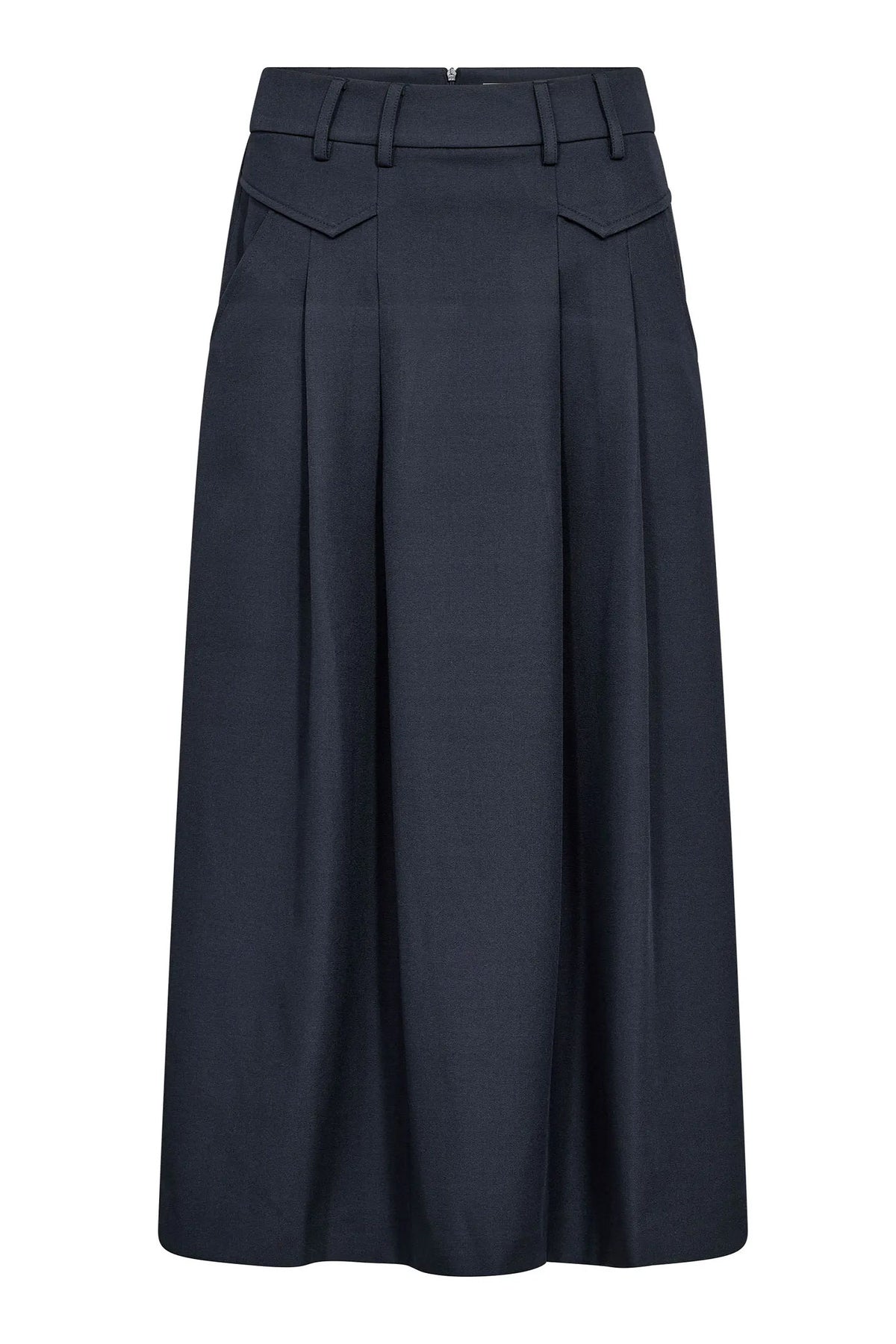 34222 LunaCC Pocket Pleat Skir 40007-Navy - 500181