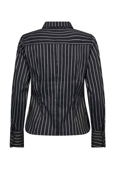 SorinCC Stripe Fitted Shirt 96-Black - 35920 Thumbnail