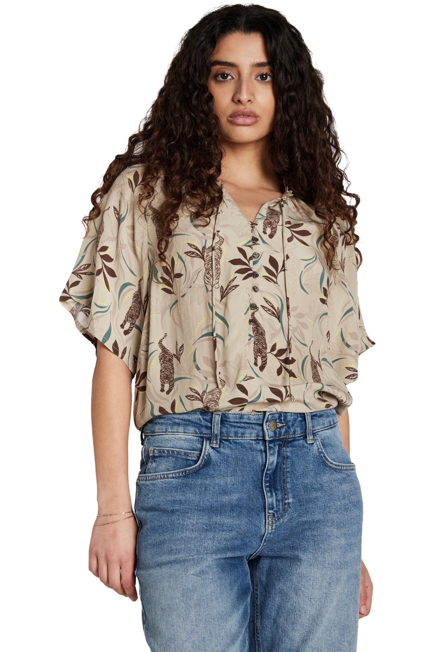 BarcellaBBKarly blouse Vanilla Tiger - BBW5034