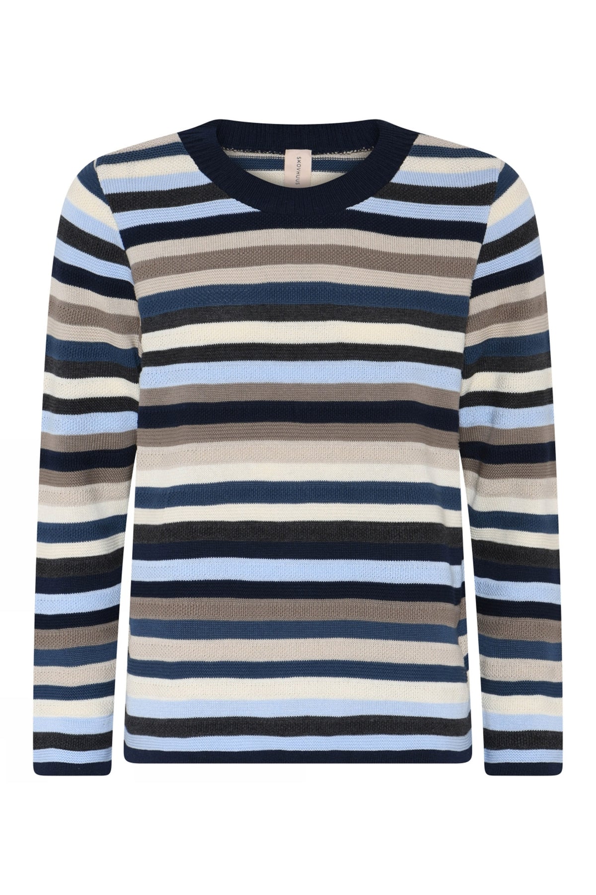 4025 Structured striped pullov MARINE