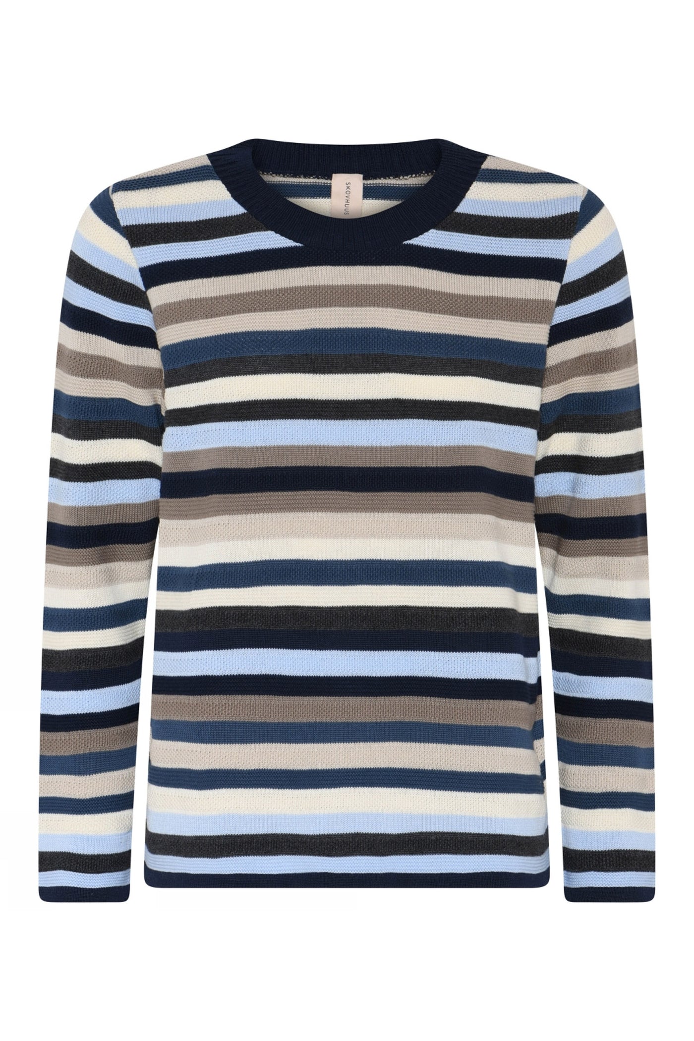 4025 Structured striped pullov MARINE