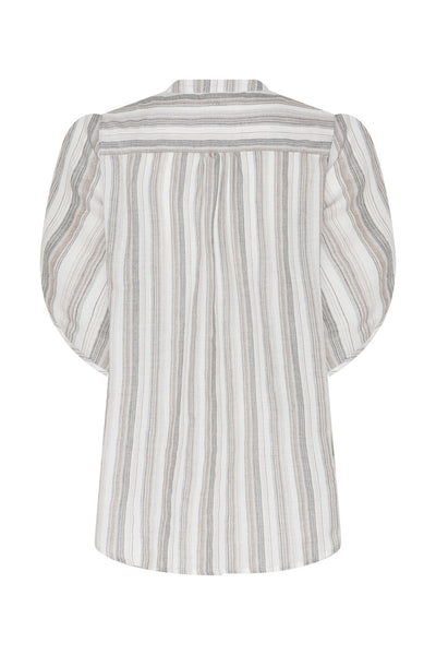 418HMTulin shirt 809 Walnut stripe - HM1353 Thumbnail