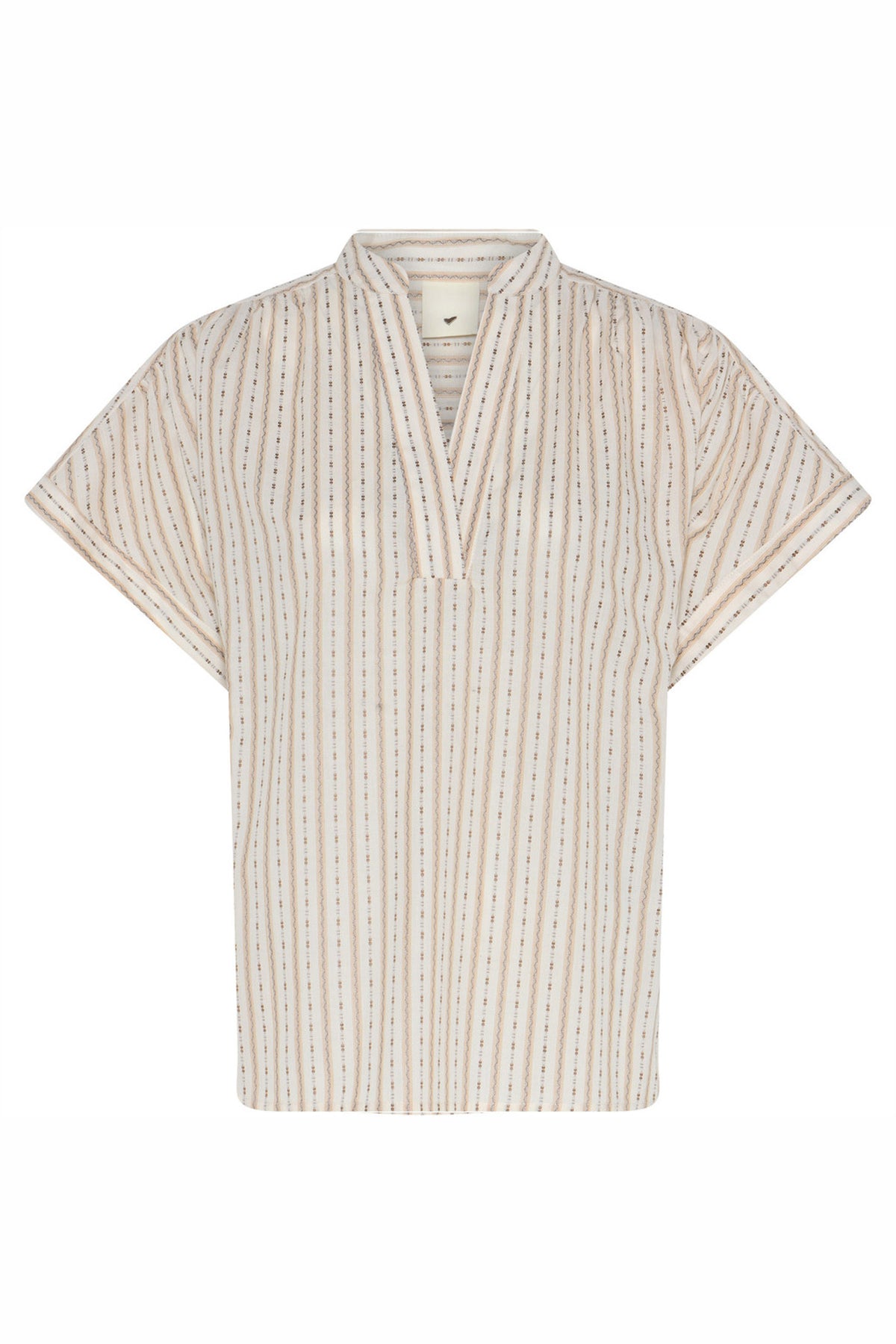 419HMTavis blouse 634 Khaki stripe - HM1294