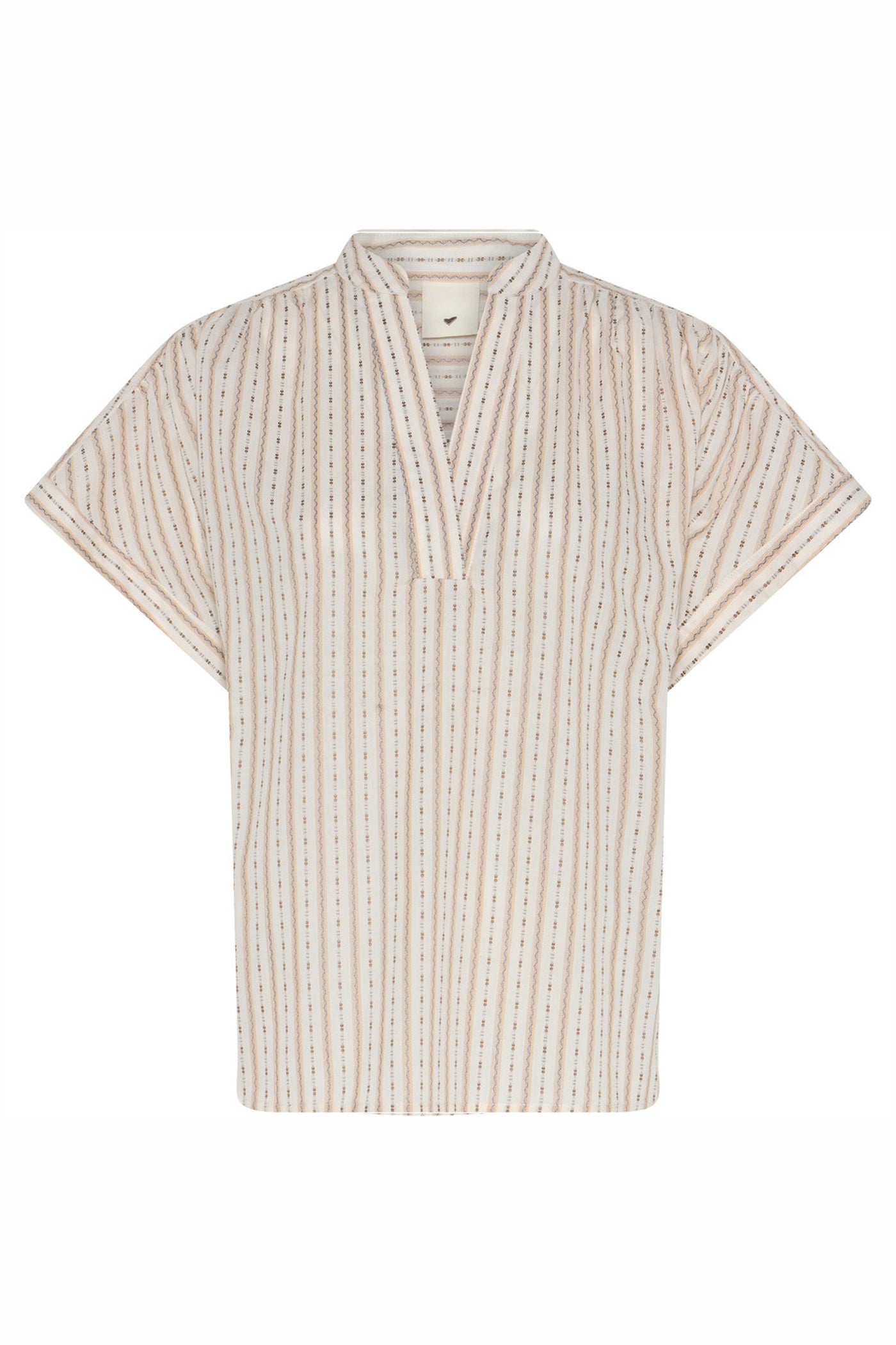 419HMTavis blouse 634 Khaki stripe - HM1294