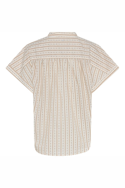 419HMTavis blouse 634 Khaki stripe - HM1294 Thumbnail