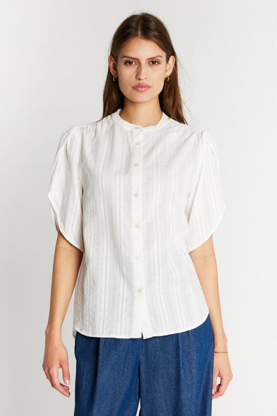 421HMTulin shirt 022 White daisy - HM1496 Thumbnail