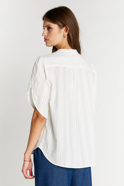 421HMTulin shirt 022 White daisy - HM1496 Thumbnail