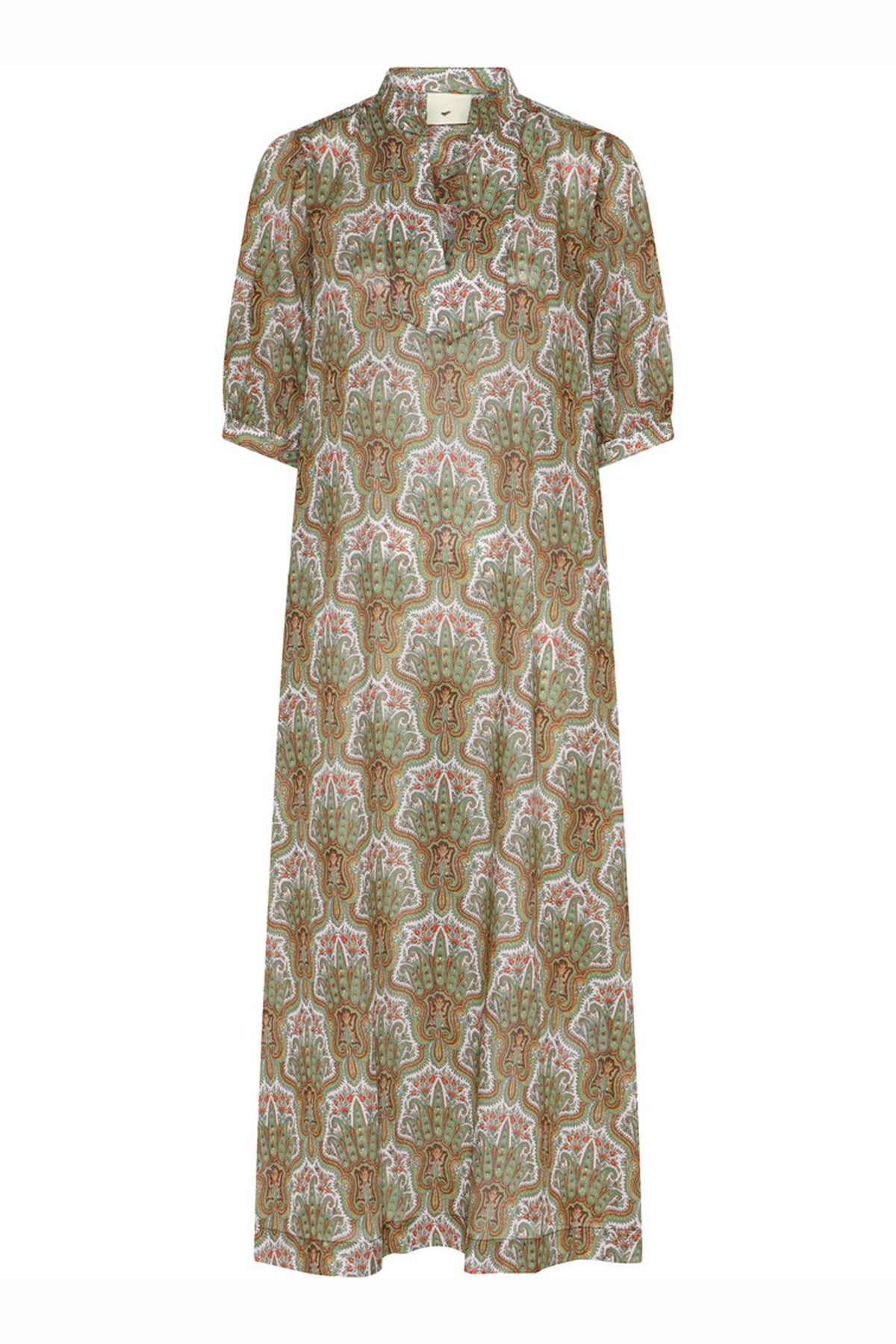 427HMHeliva dress 843 Green paisley print - HM1290