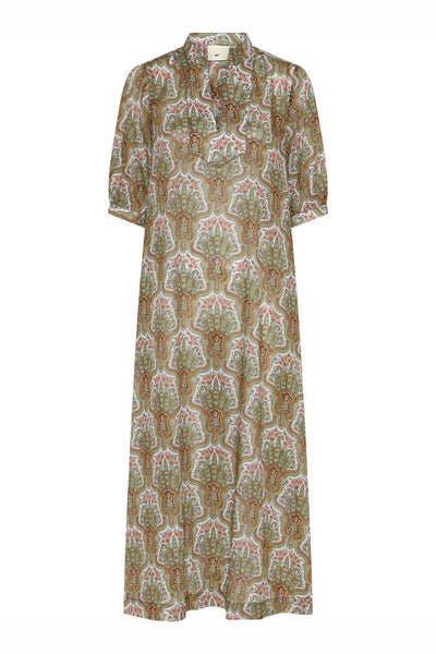 427HMHeliva dress 843 Green paisley print - HM1290 Thumbnail