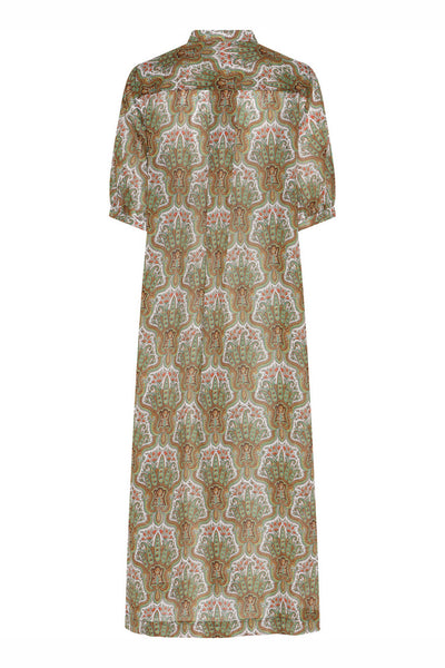 427HMHeliva dress 843 Green paisley print - HM1290 Thumbnail