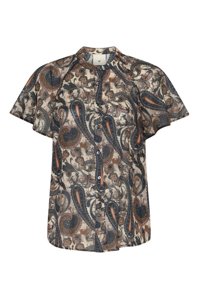 427HMTelma shirt 803 Earthy Paisley print - HM1470 Thumbnail