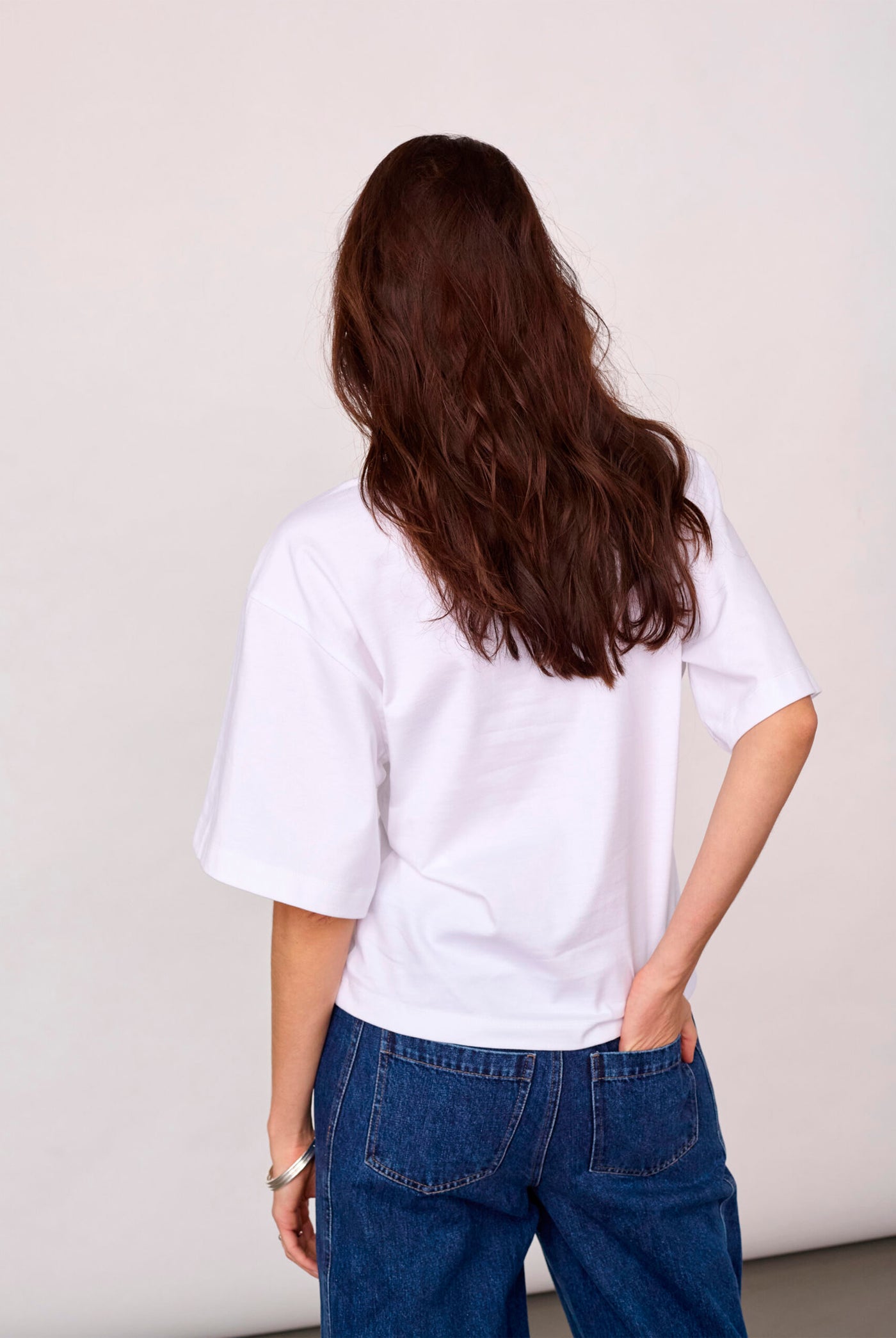 43013 ZengaCC Tee O-Neck 10011-White - Blue - 500108