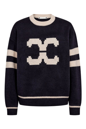 RowCC Coco Logo Knit 40007-Navy - 500085