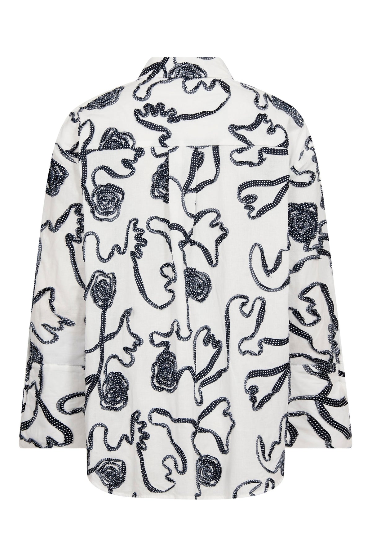 ElricCC Flower LS Shirt 40007-Navy - 500348