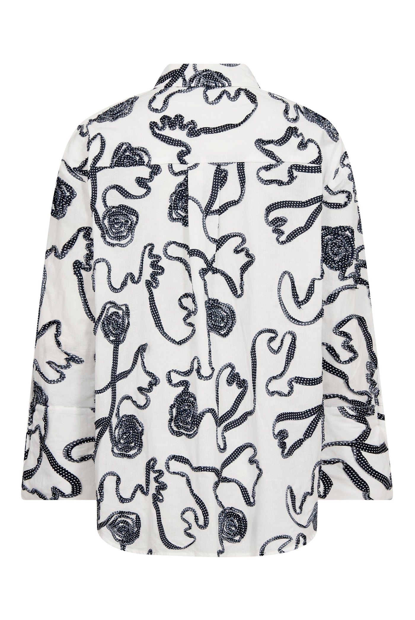 ElricCC Flower LS Shirt 40007-Navy - 500348
