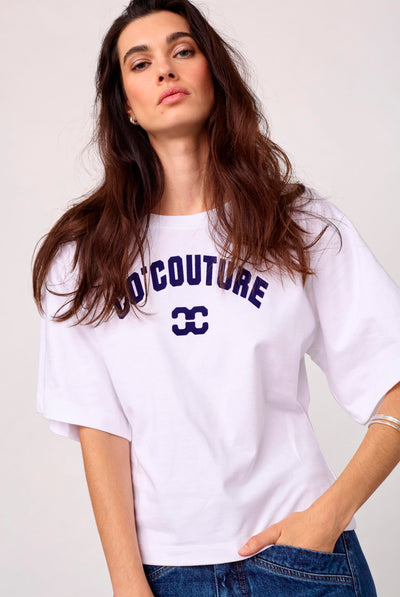 43013 ZengaCC Tee O-Neck 10011-White - Blue - 500108 Thumbnail