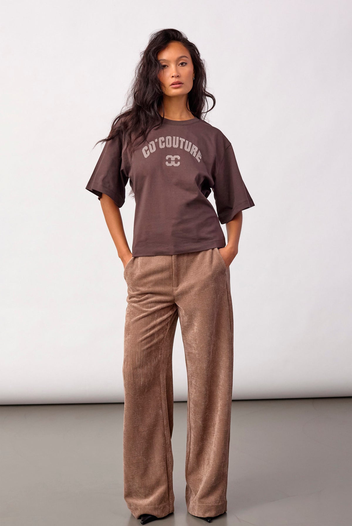 43013 ZengaCC Tee O-Neck 20003-Dark Brown - 500108