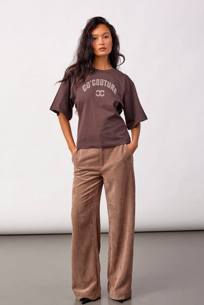 43013 ZengaCC Tee O-Neck 20003-Dark Brown - 500108 Thumbnail