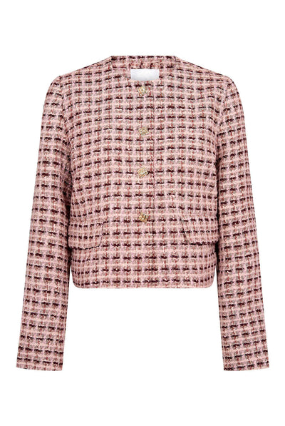 TikaCC Boucle Jacket 35007-Dusty Rose - 500361 Thumbnail