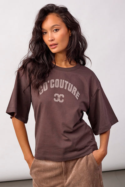 43013 ZengaCC Tee O-Neck 20003-Dark Brown - 500108 Thumbnail