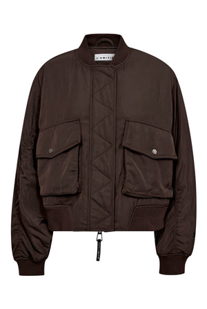 Bailey Zipper Bomber Mocca - HL10679