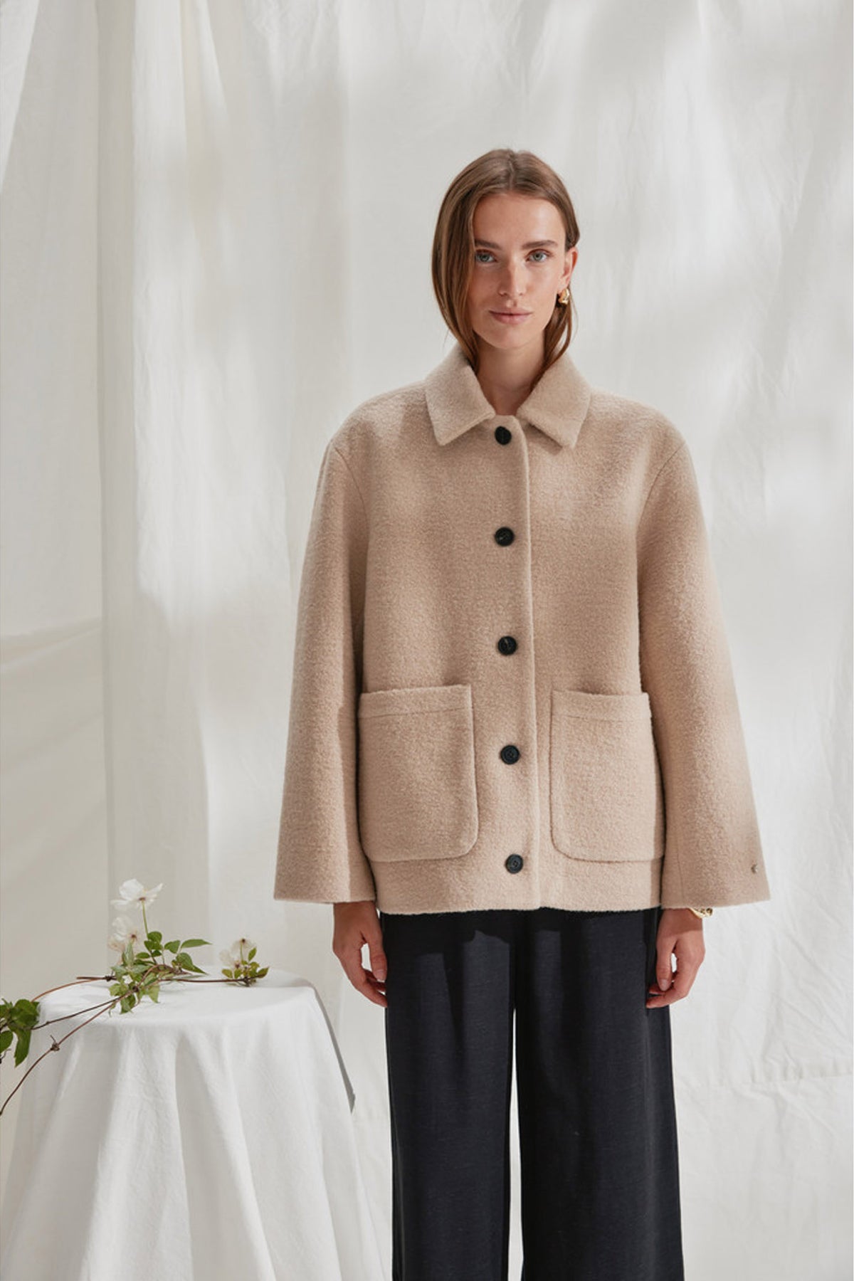455HMJulian jacket 04 Light-sand - HM1317