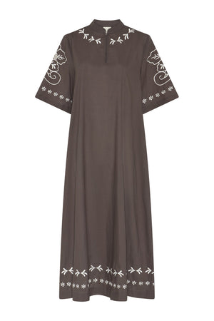 466HMHanna dress 106 Dark Beige - HM1322