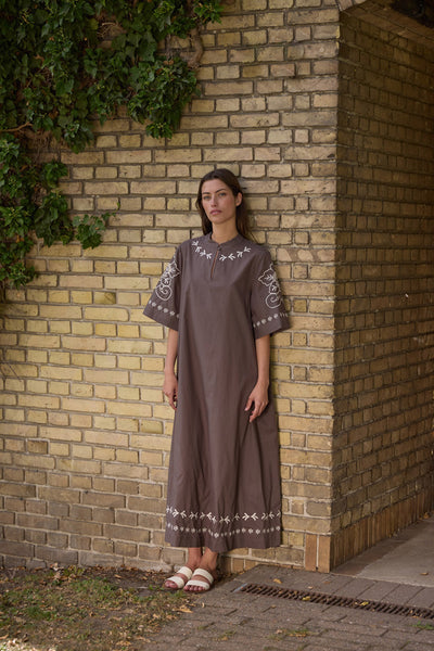 466HMHanna dress 106 Dark Beige - HM1322 Thumbnail