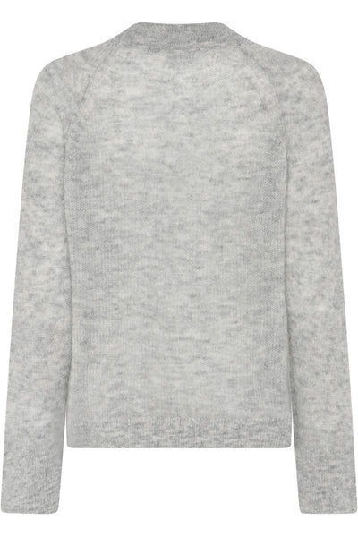 Fluffybbama Knit Light Grey Melange - BBW4845 Thumbnail