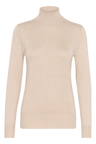 Astrid Roll Neck Feather Gray Melange - 500023 Thumbnail