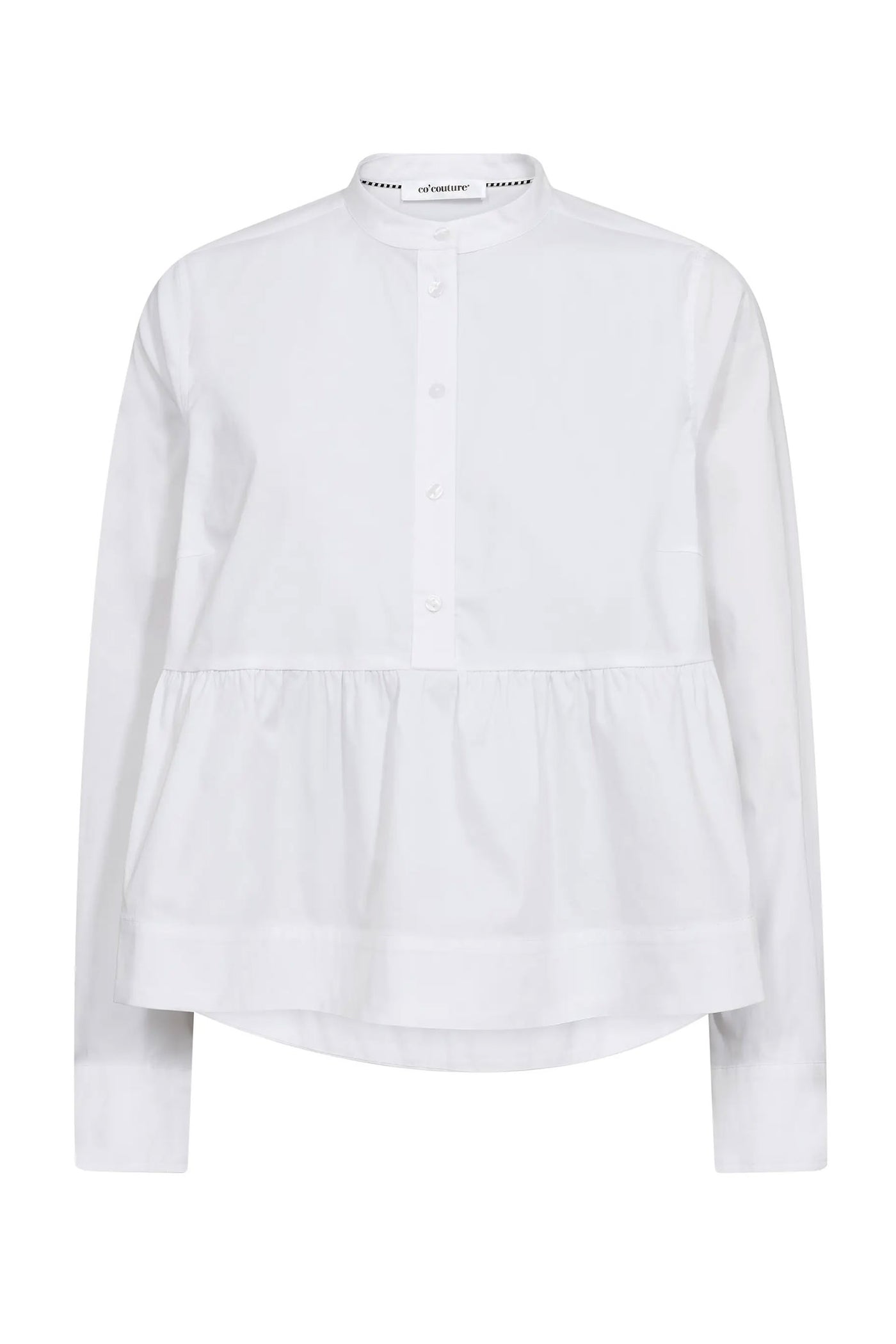 PoppyCC LS Flare Blouse 10001-White - 500025