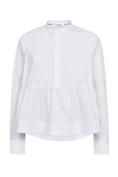 PoppyCC LS Flare Blouse 10001-White - 500025 Thumbnail
