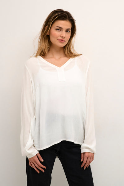 Amber Blouse LS Chalk - 501032 Thumbnail