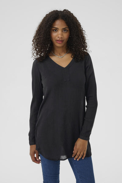 Amber V-Neck Tunic Black deep - 501038 Thumbnail