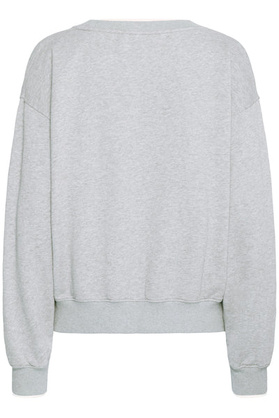 BASIMONA SWEAT Medium Grey Melange - 50405055 Thumbnail