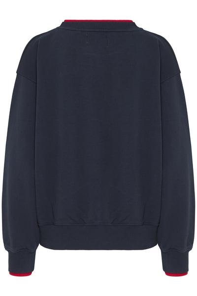 BASIMONA SWEAT Skycaptain w. Chinese Red - 50405055 Thumbnail