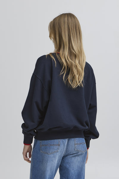 BASIMONA SWEAT Skycaptain w. Chinese Red - 50405055 Thumbnail