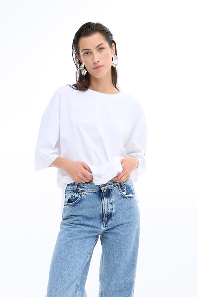 BAVILOA OZ TSHIRT Medium Grey Melange - 50405056 Thumbnail