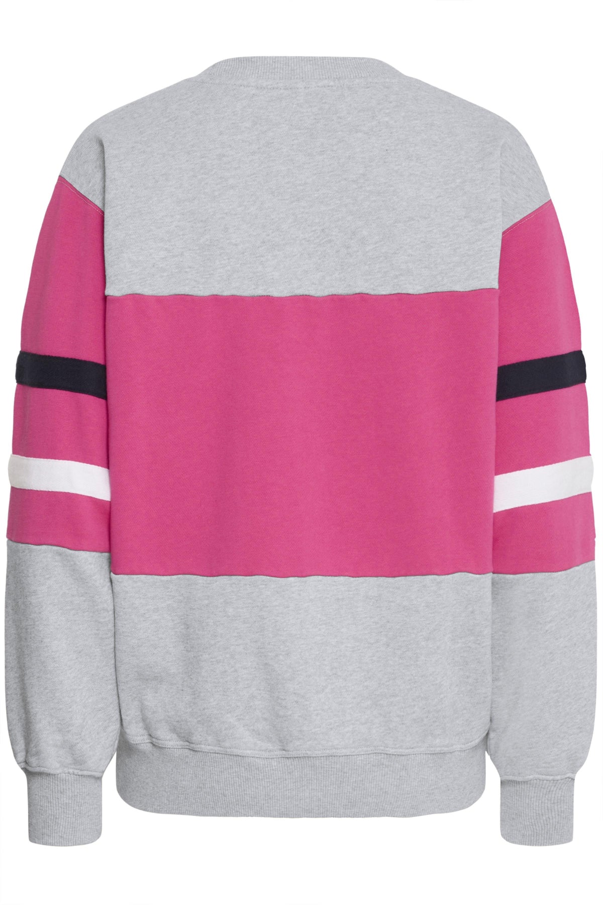 BATOMASSO SWEAT Medium Grey Melange w. Lilac - 50405068