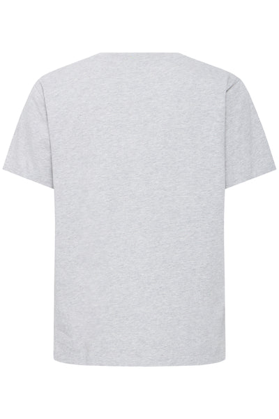 BAADELE GRAPHICWAVE REG TEE Medium Grey Melange - 50405191 Thumbnail
